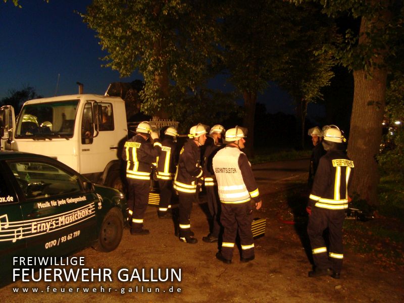 Ausbildung mit der Feuerwehr Brusendorf